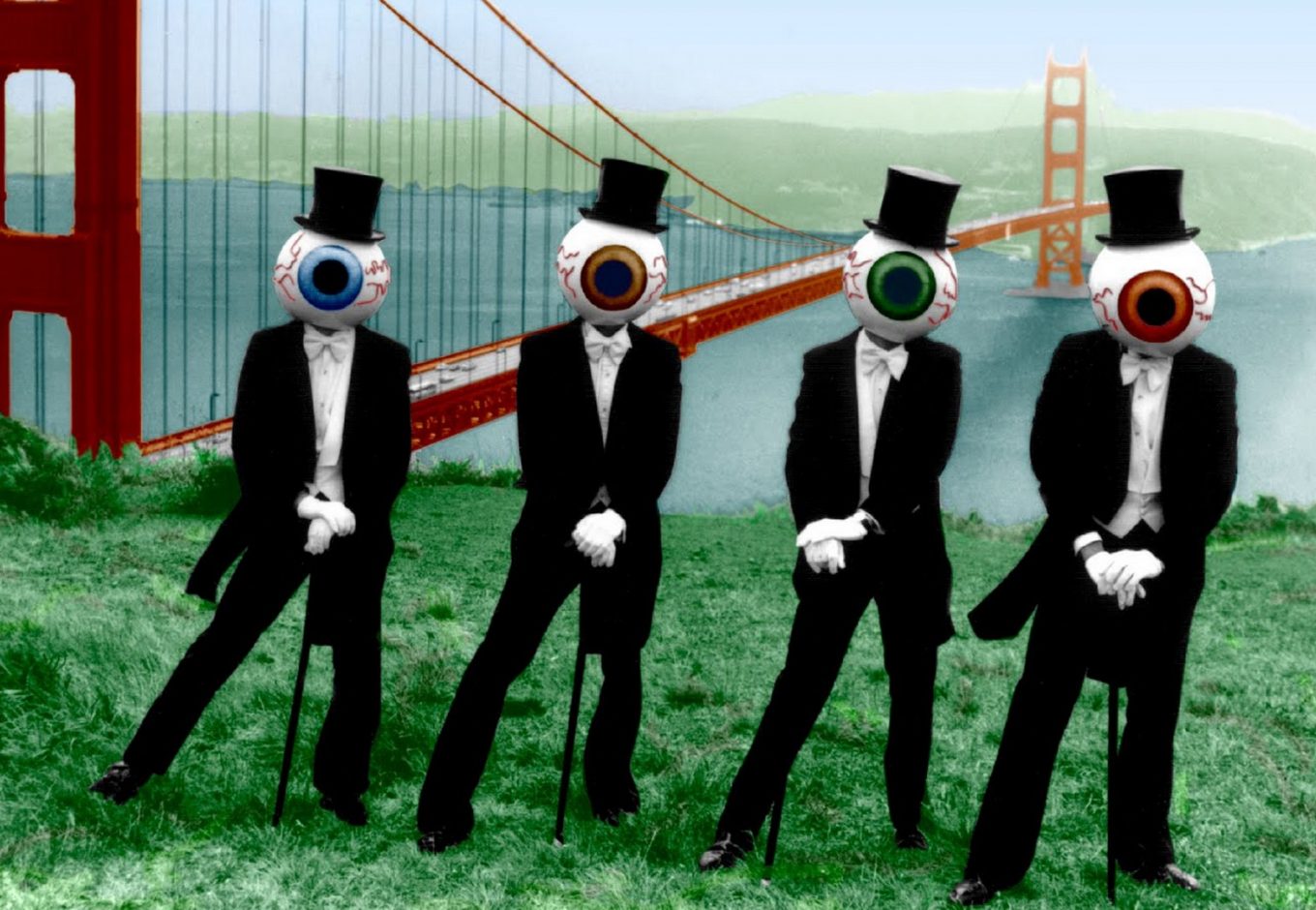 The Residents performing live on stage